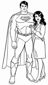 Desenho de Superman Super Homem Desenho Colorir Imprimir 060