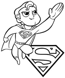 Desenho de Superman Super Homem Desenho Colorir Imprimir 066