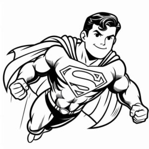 Desenho de Superman Super Homem Desenho Colorir Imprimir 088