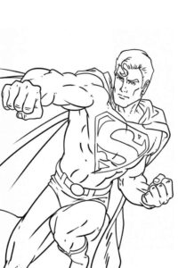 Desenho de Superman Super Homem Desenho Colorir Imprimir 090
