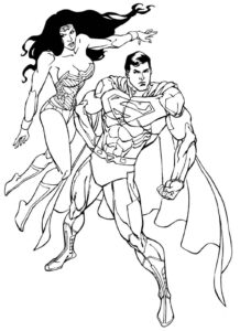 Desenho de Superman Super Homem Desenho Colorir Imprimir 094