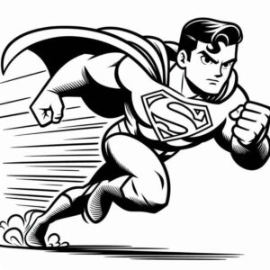 Desenho de Superman Super Homem Desenho Colorir Imprimir 099