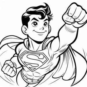 Desenho de Superman Super Homem Desenho Colorir Imprimir 100