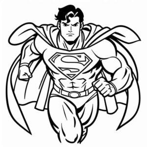 Desenho de Superman Super Homem Desenho Colorir Imprimir 102