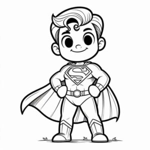 Desenho de Superman Super Homem Desenho Colorir Imprimir 103