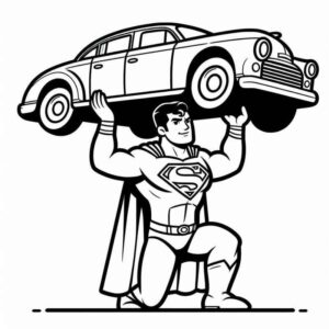 Desenho de Superman Super Homem Desenho Colorir Imprimir 104