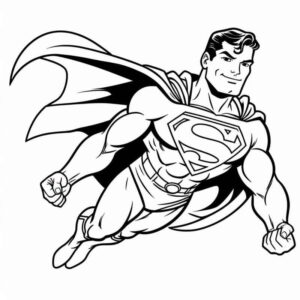 Desenho de Superman Super Homem Desenho Colorir Imprimir 109