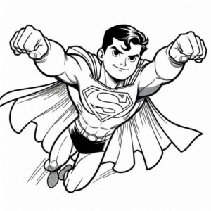 Desenho de Superman Super Homem Desenho Colorir Imprimir 111