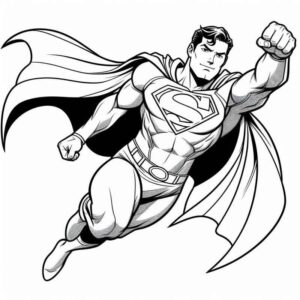 Desenho de Superman Super Homem Desenho Colorir Imprimir 113