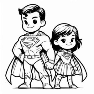 Desenho de Superman Super Homem Desenho Colorir Imprimir 115