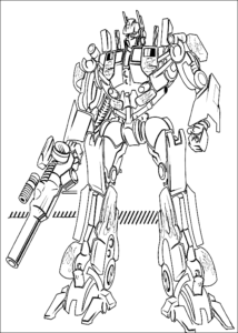 Desenho de Transformer Coloring Pages 11