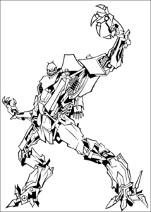 Desenho de Transformer Coloring Pages 13