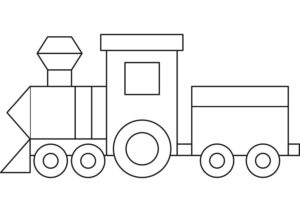 Desenho de Trem Desenho Colorir Imprimir 04