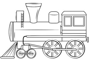 Desenho de Trem Desenho Colorir Imprimir 06