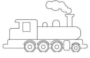 Desenho de Trem Desenho Colorir Imprimir 09