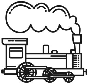 Desenho de Trem Desenho Colorir Imprimir 10