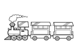 Desenho de Trem Desenho Colorir Imprimir 14