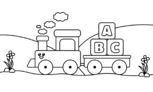 Desenho de Trem Desenho Colorir Imprimir 16