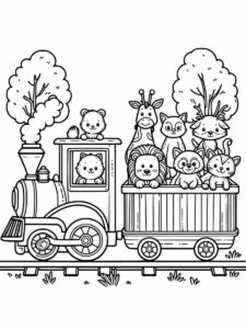 Desenho de Trem Desenho Colorir Imprimir 20