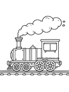 Desenho de Trem Desenho Colorir Imprimir 21