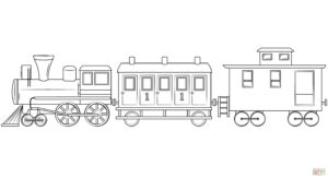Desenho de Trem Desenho Colorir Imprimir 23
