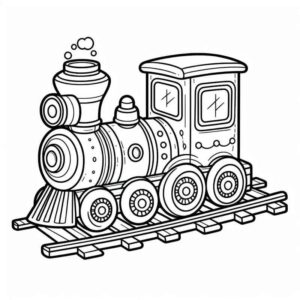 Desenho de Trem Desenho Colorir Imprimir 24