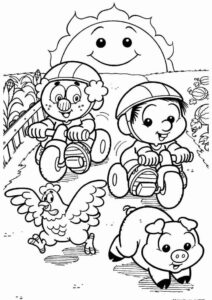 Desenho de Turma Da Monica Para Colorir Baby