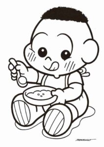 Desenho de Turma Da Monica Para Colorir Cascao