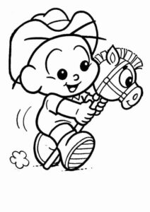 Desenho de Turma Da Monica Para Colorir Cebolinha Baby