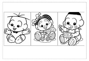 Desenho de Turma Da Monica Para Colorir E Imprimir Babies