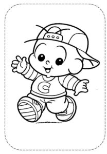Desenho de Turma Da Monica Para Colorir E Imprimir Cebolinha Baby Bone
