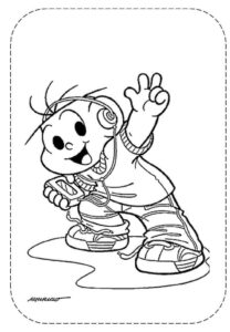 Desenho de Turma Da Monica Para Colorir E Imprimir Cebolinha Musica