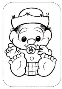 Desenho de Turma Da Monica Para Colorir E Imprimir Chico Bento Baby