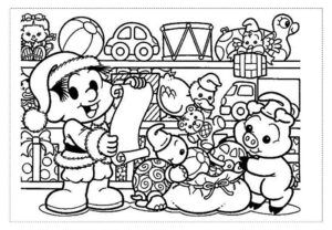 Desenho de Turma Da Monica Para Colorir E Imprimir Chico Bento Presentes Natal