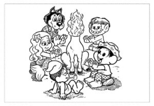 Desenho de Turma Da Monica Para Colorir E Imprimir Folclore