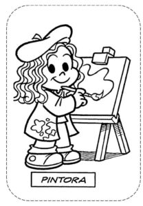 Desenho de Turma Da Monica Para Colorir E Imprimir Marina Pintando