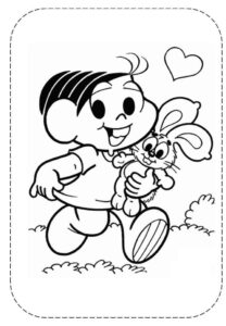 Desenho de Turma Da Monica Para Colorir E Imprimir Monica Sansao