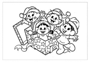 Desenho de Turma Da Monica Para Colorir E Imprimir Natalinho