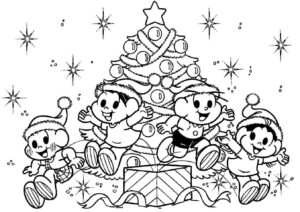 Desenho de Turma Da Monica Para Colorir E Pintar 10
