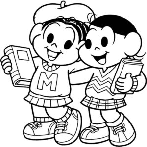 Desenho de Turma Da Monica Para Colorir E Pintar 15