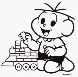 Desenho de Turma Da Monica Para Colorir E Pintar 19