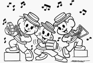 Desenho de Turma Da Monica Para Colorir E Pintar 23