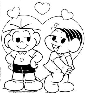 Desenho de Turma Da Monica Para Colorir E Pintar 26