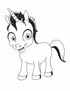Desenho de Unicornio Desenho Colorir Imprimir 01