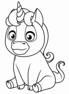 Desenho de Unicornio Desenho Colorir Imprimir 02