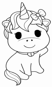 Desenho de Unicornio Desenho Colorir Imprimir 03