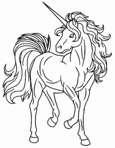 Desenho de Unicornio Desenho Colorir Imprimir 06