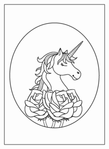 Desenho de Unicornio Desenho Colorir Imprimir 08
