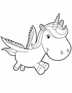 Desenho de Unicornio Desenho Colorir Imprimir 12