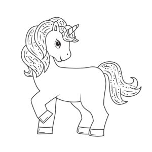 Desenho de Unicornio Desenho Colorir Imprimir 14